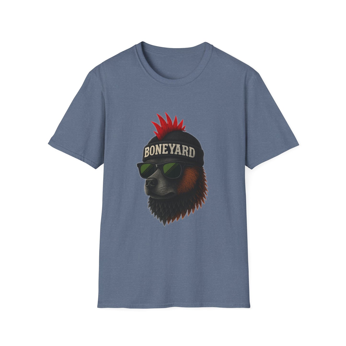 Punk Rock dog T-Shirt, Cool Graphic Tee, Music Lover Shirt, Festival Outfit, Unique Gift for Teens, Boneyard Design