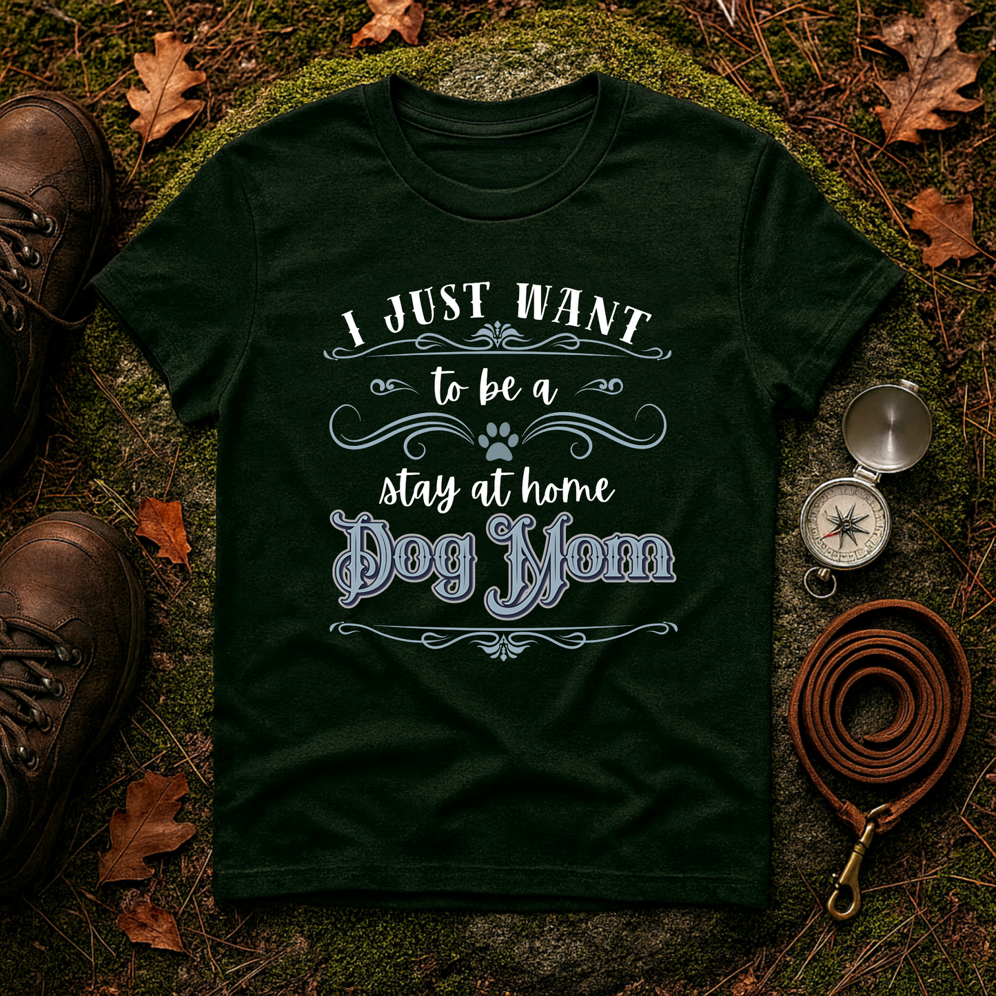 Stay at Home Dog Mom Shirt – Funny Pet Lover T-Shirt