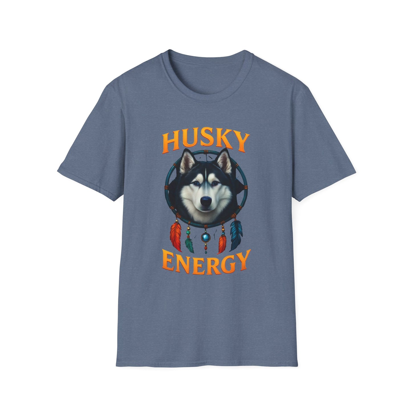 Husky Energy T-Shirt, Unisex Dog Lover Tee, Casual Wear, Pet Owner Gift, Animal Spirit Shirt, Outdoor Adventure Top