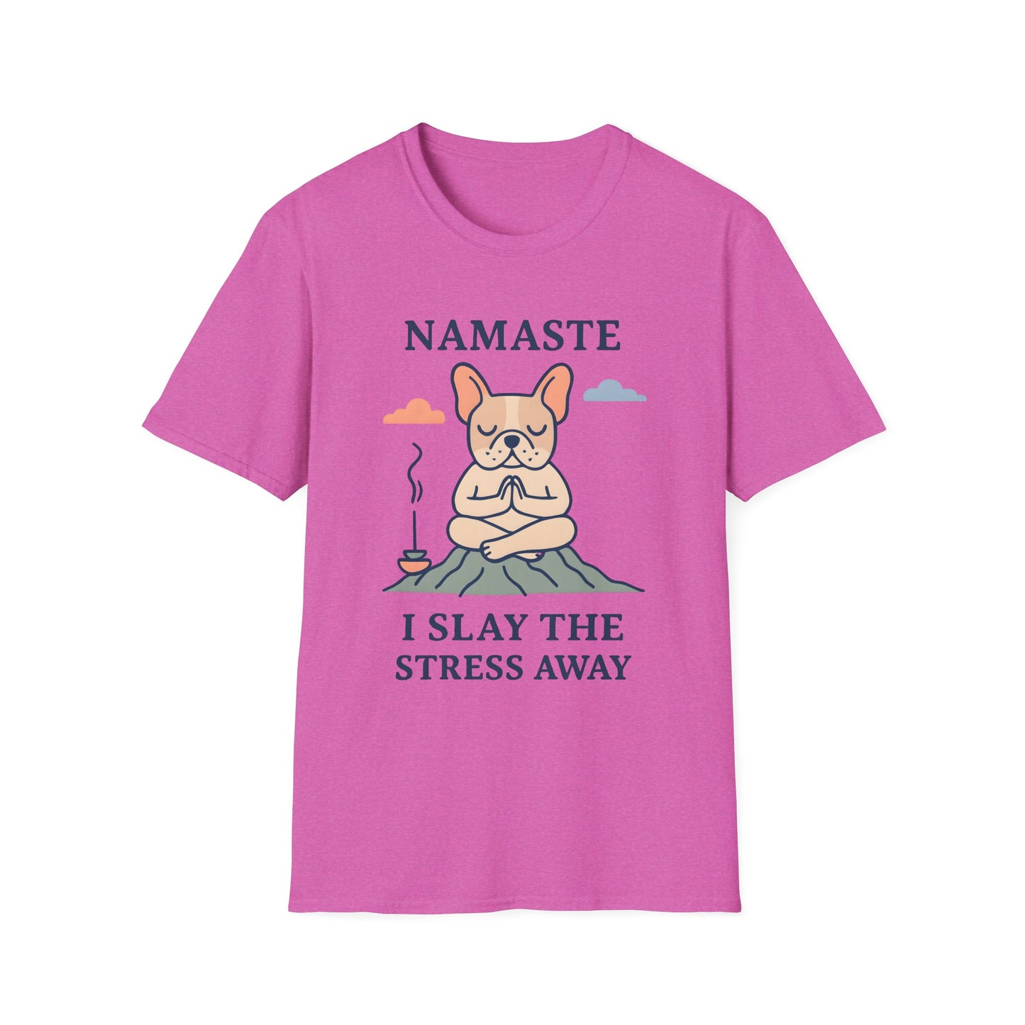 Namaste Stress Relief T-Shirt, Funny Yoga Tee, Unisex Graphic Shirt, Meditation Apparel, Gift for Yogis