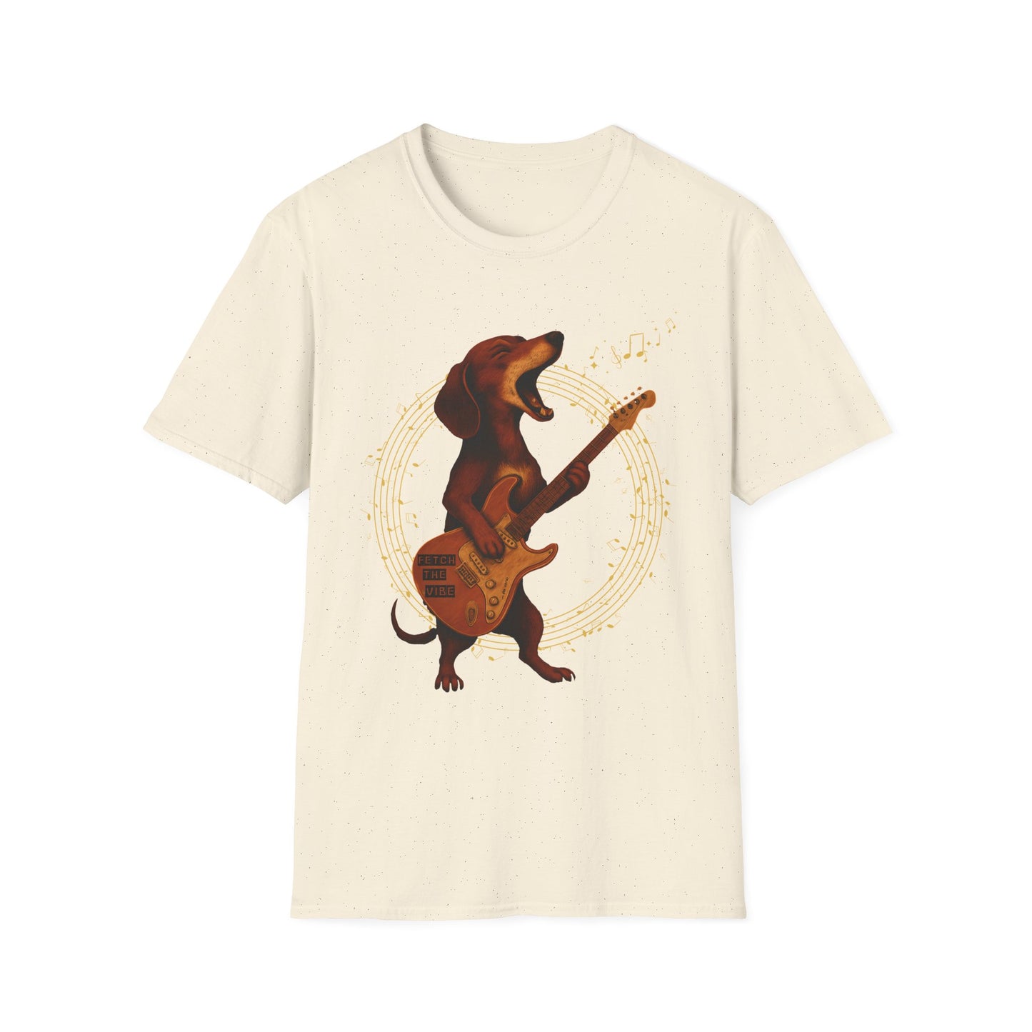 Rockin' Dachshund T-Shirt, Music Lover Tee, Unisex Dog Shirt, Gift for Pet Owners, Casual Wear, Birthday Gift, Festival Attire
