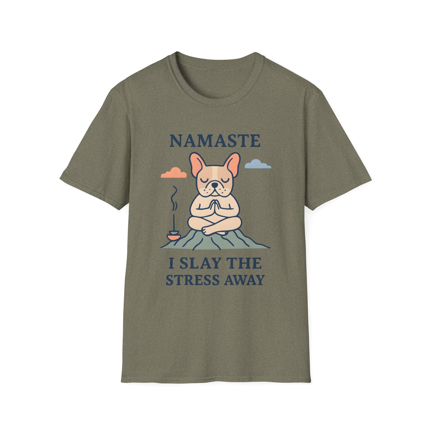 Namaste Stress Relief T-Shirt, Funny Yoga Tee, Unisex Graphic Shirt, Meditation Apparel, Gift for Yogis