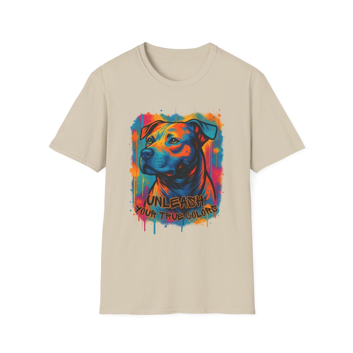 Colorful Pitbull Shirt – Unleash Your True Colors Tee