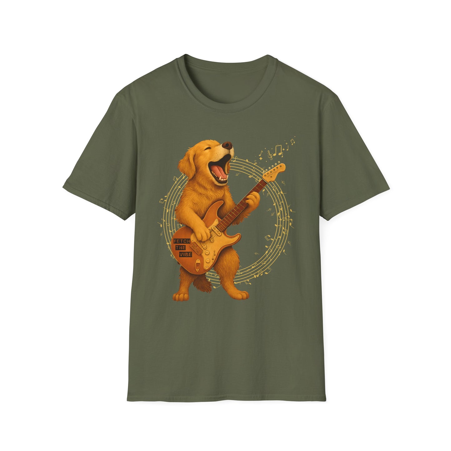 Rocking Golden Retriever Guitar Shirt – Funny Dog Music Tee | Funny Pet Lover Gift, Music Lover Tee, Dog Lover Shirt, Fun Birthday Idea, Animal Art Clothing