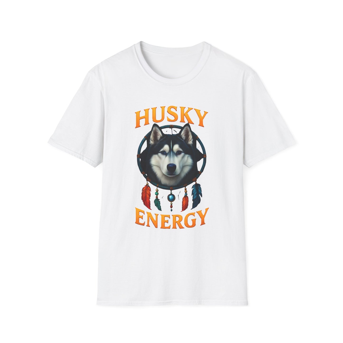 Husky Energy T-Shirt, Unisex Dog Lover Tee, Casual Wear, Pet Owner Gift, Animal Spirit Shirt, Outdoor Adventure Top