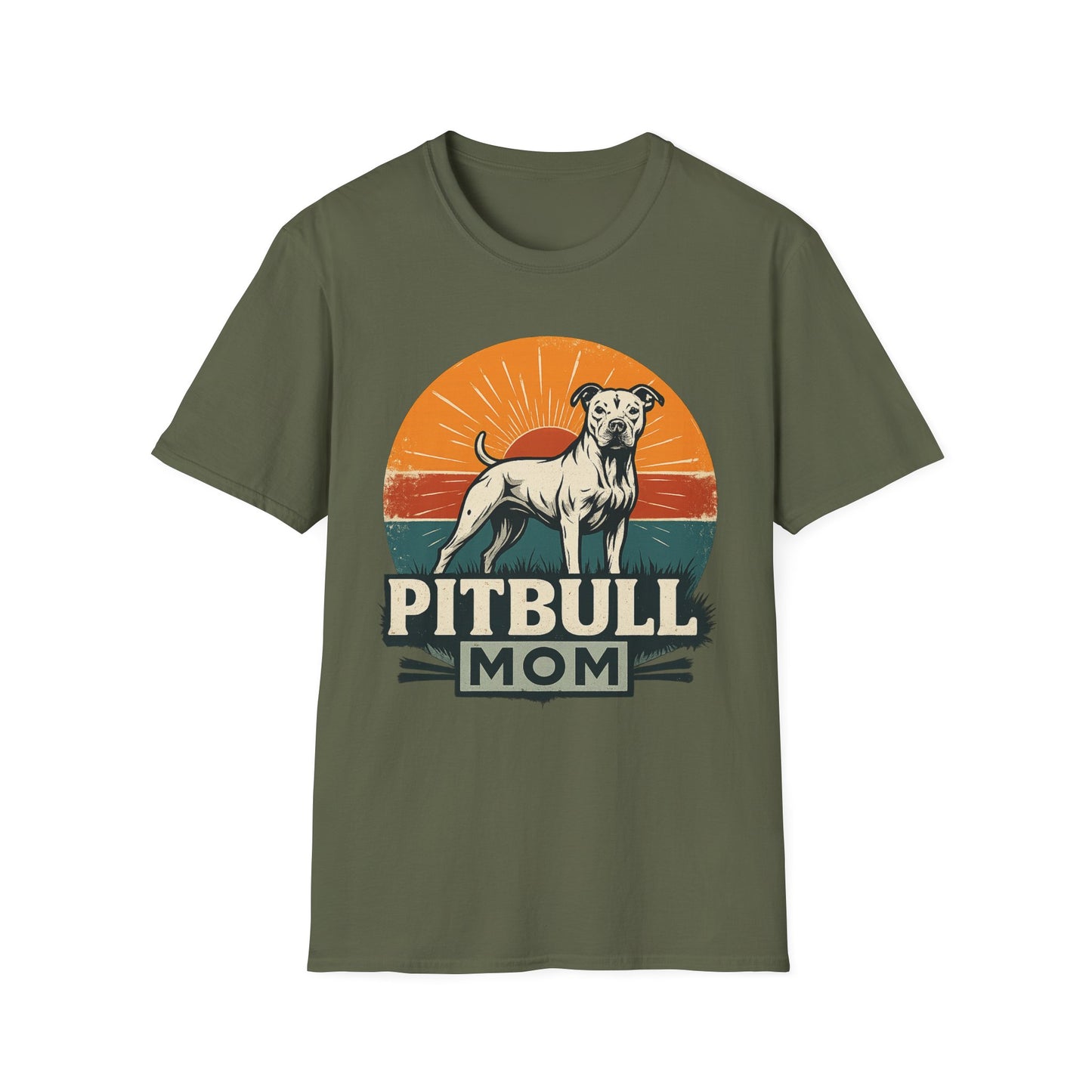 Vintage Pitbull Mom Shirt – Retro Dog Lover Gift Tee