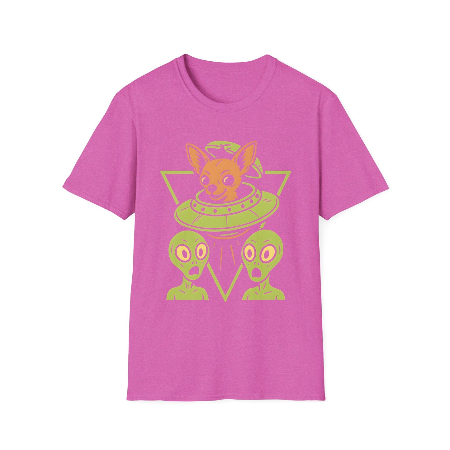 Alien Chihuahua UFO Funny Dog T-Shirt for Pet Lovers, Quirky Gift, UFO Design, Pet Lover's Apparel, Fun Casual Wear