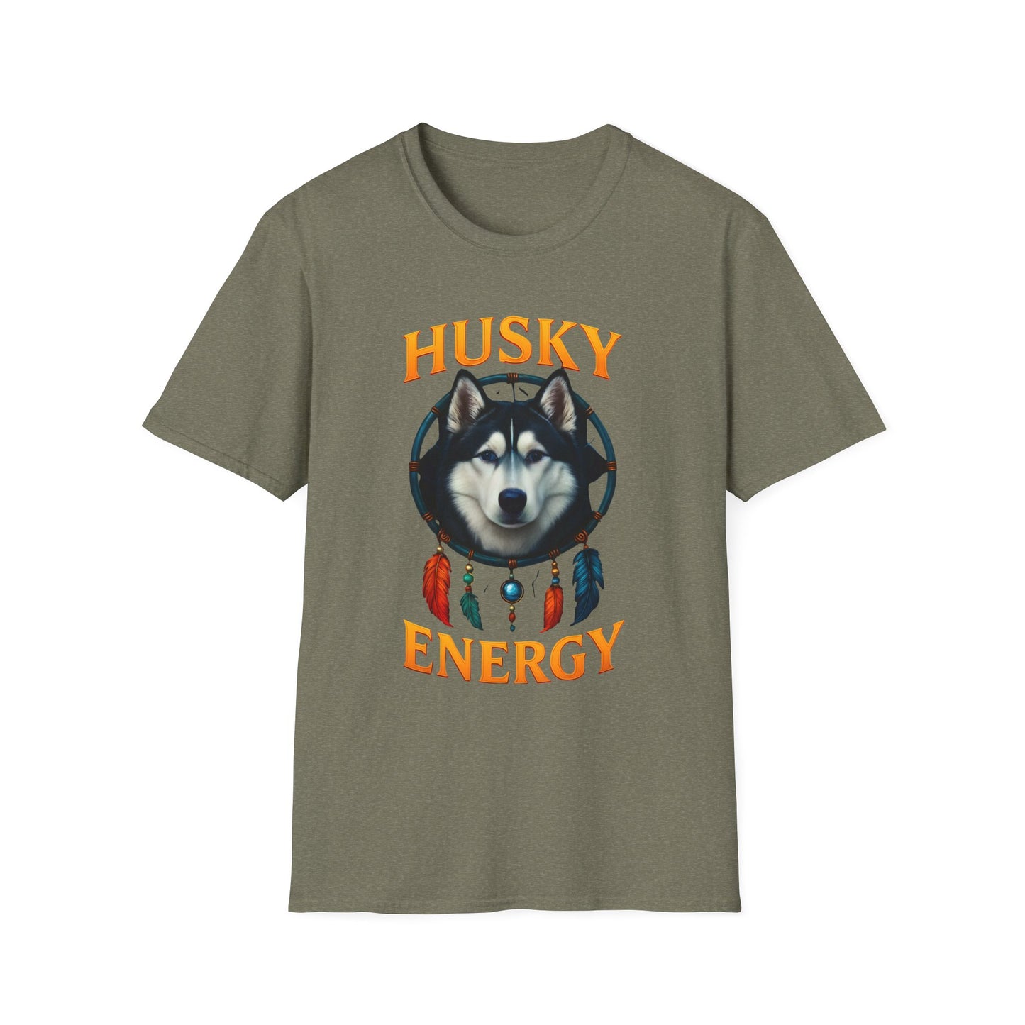 Husky Energy T-Shirt, Unisex Dog Lover Tee, Casual Wear, Pet Owner Gift, Animal Spirit Shirt, Outdoor Adventure Top