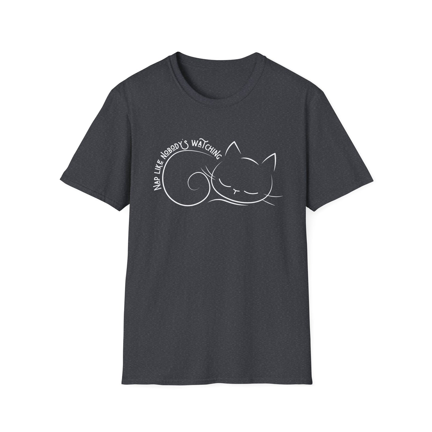 Nap Like Nobody's Watching Cat Tee – Cute Cat Shirt