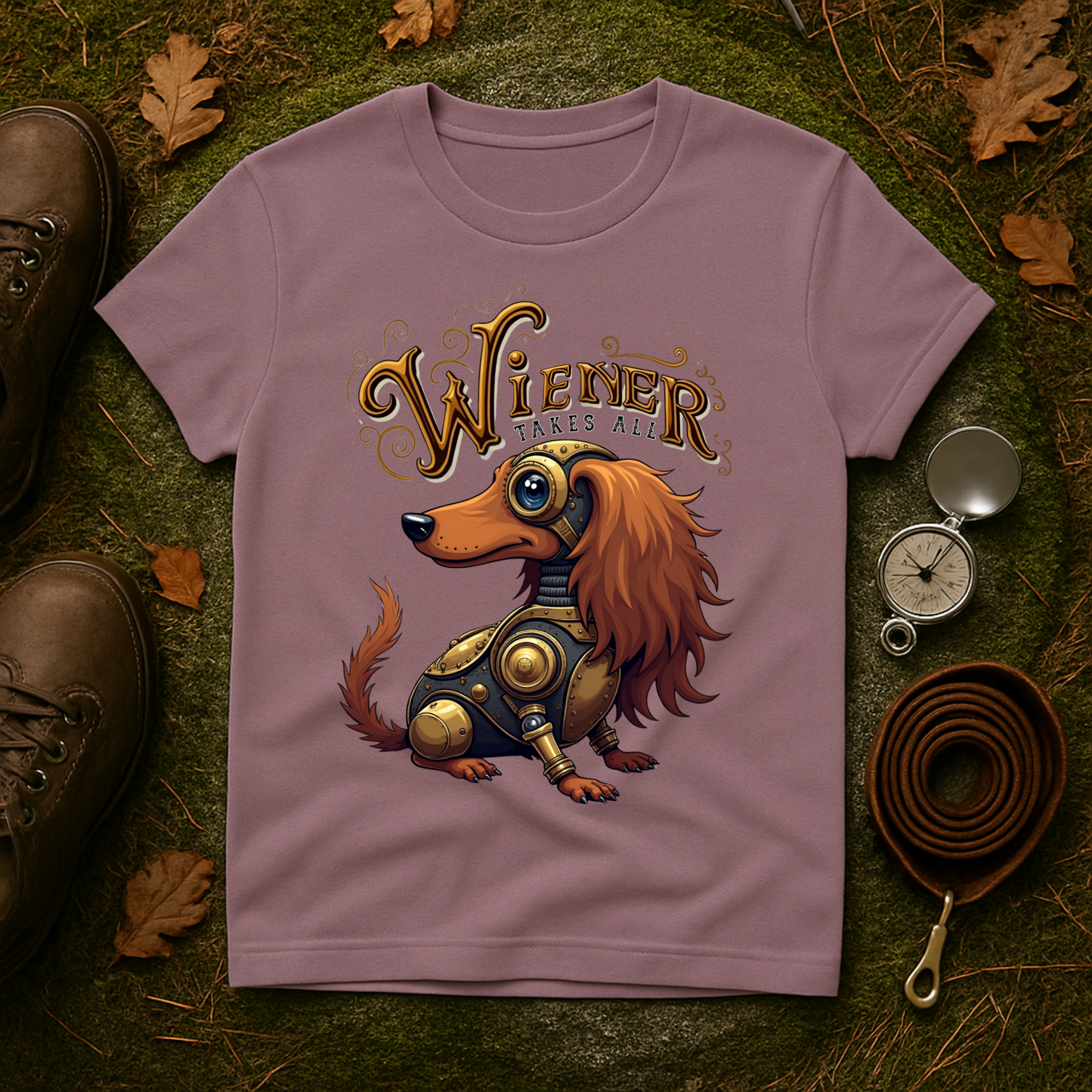 Steampunk Wiener Dog Shirt – Funny Dachshund T-Shirt
