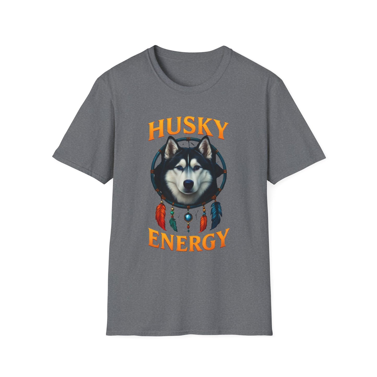 Husky Energy T-Shirt, Unisex Dog Lover Tee, Casual Wear, Pet Owner Gift, Animal Spirit Shirt, Outdoor Adventure Top
