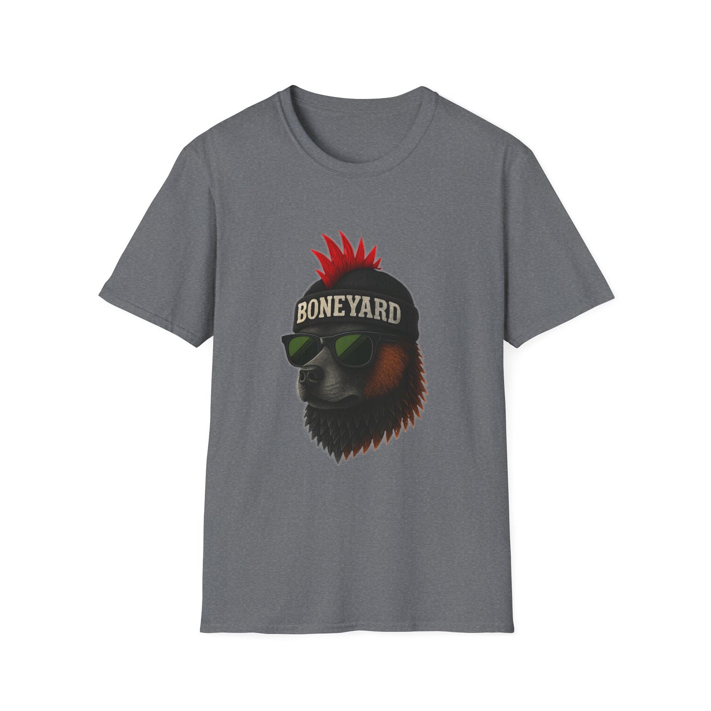 Punk Rock dog T-Shirt, Cool Graphic Tee, Music Lover Shirt, Festival Outfit, Unique Gift for Teens, Boneyard Design