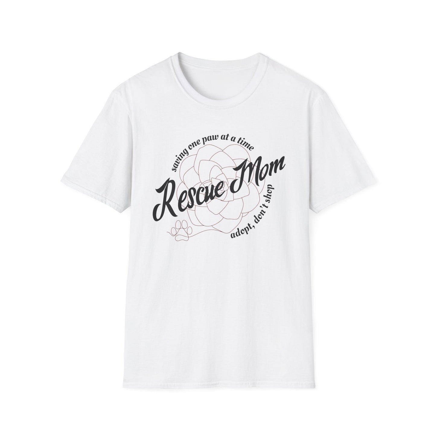 Rescue Mom Succulent Dog or Cat Shirt – One Paw at a Time