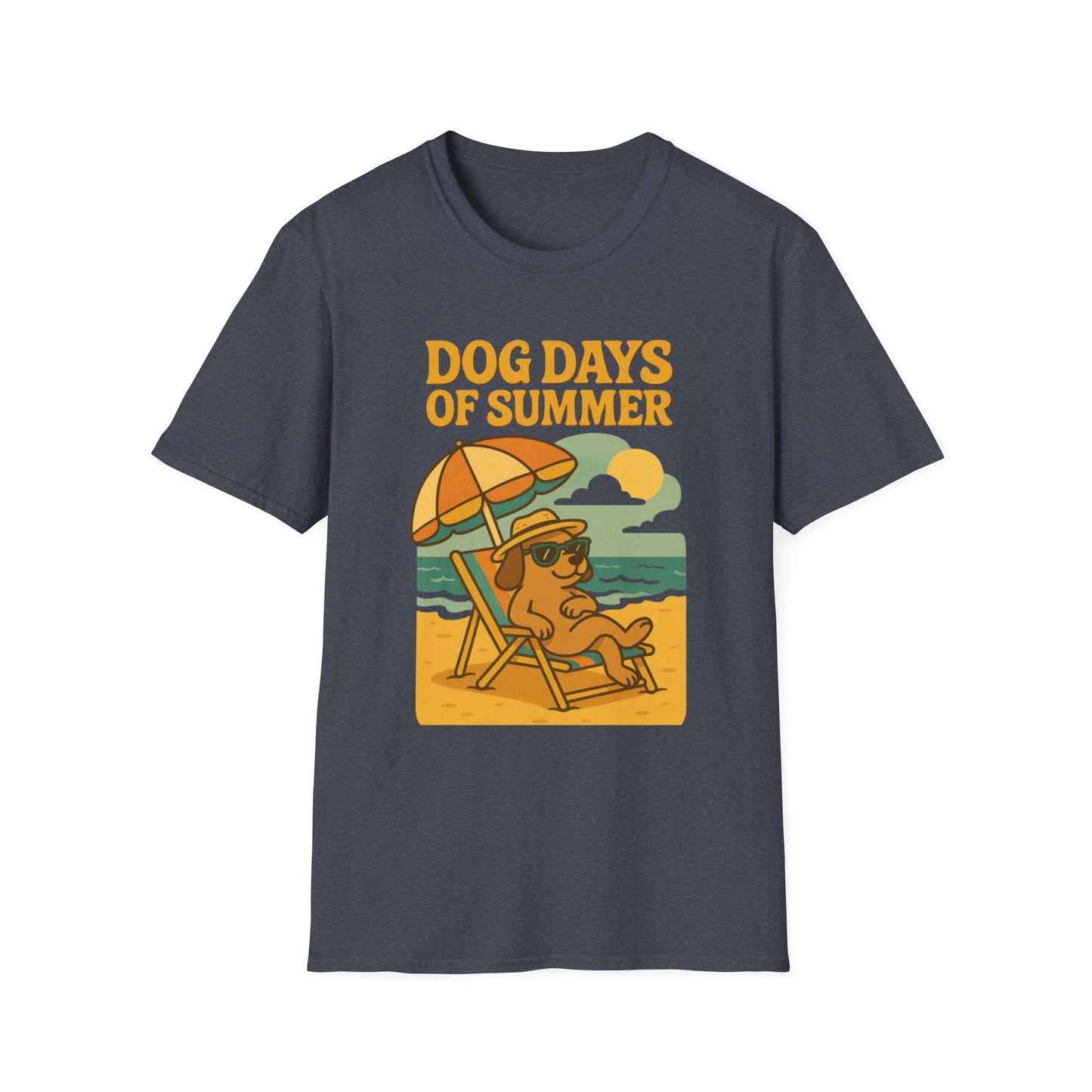 Dog Days of Summer Unisex T-Shirt - Cute Dog Graphic Tee for Pet Lovers, Summer Vibes, Beach Day, Gift Idea, Casual Wear