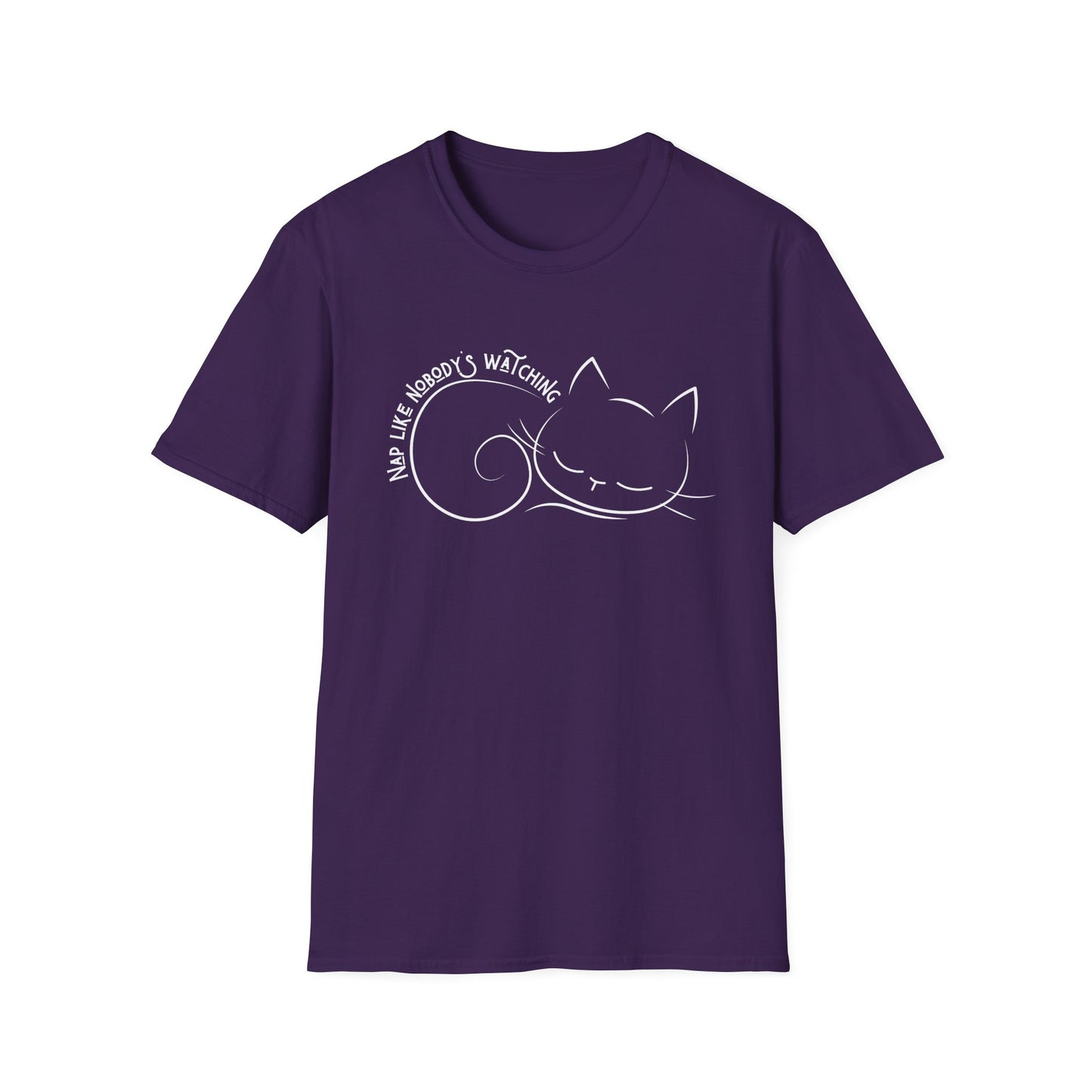 Nap Like Nobody's Watching Cat Tee – Cute Cat Shirt