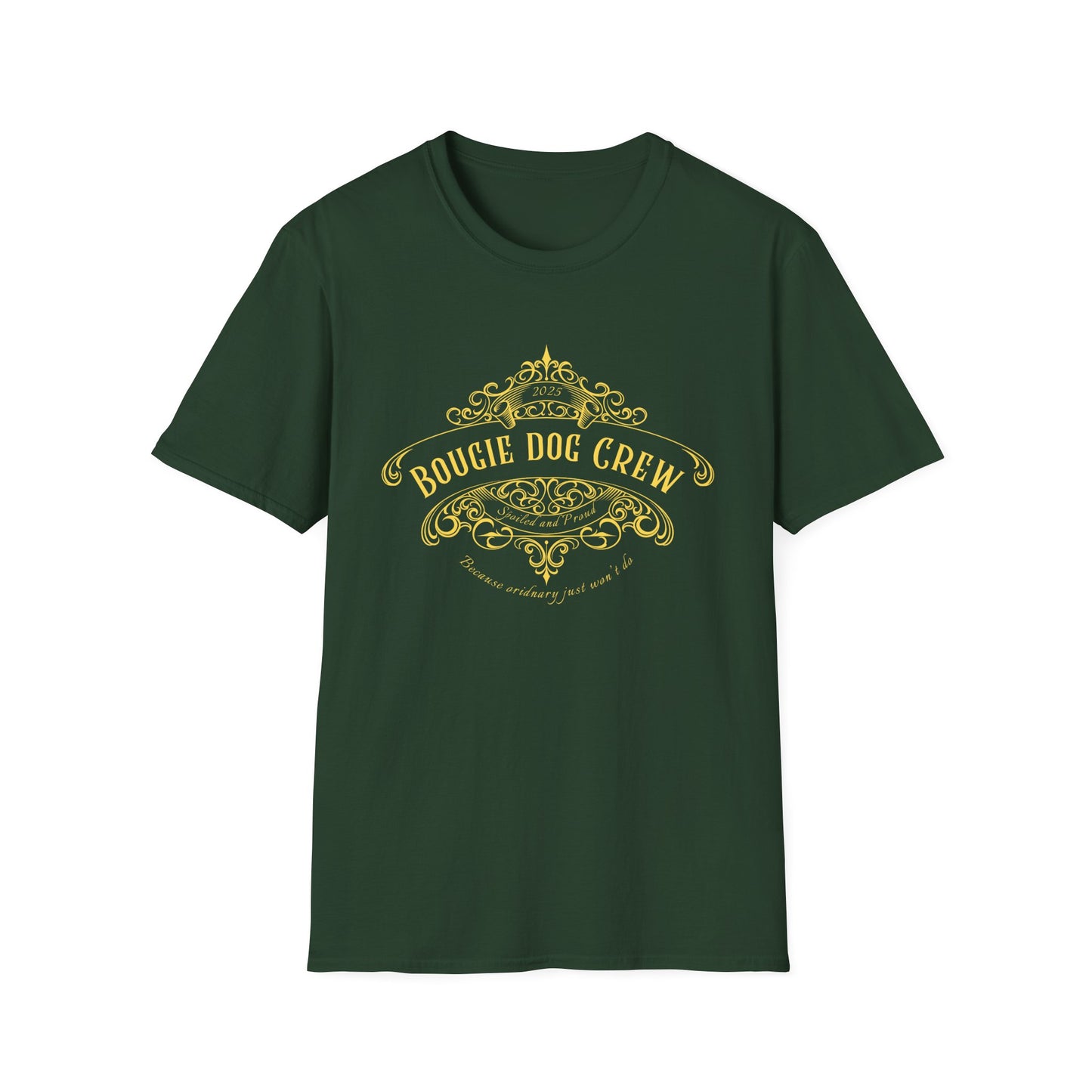 Bougie Dog Crew T-Shirt — Spoiled Dog Mom Tee