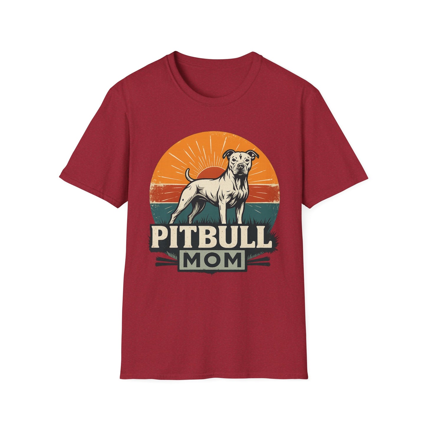 Vintage Pitbull Mom Shirt – Retro Dog Lover Gift Tee