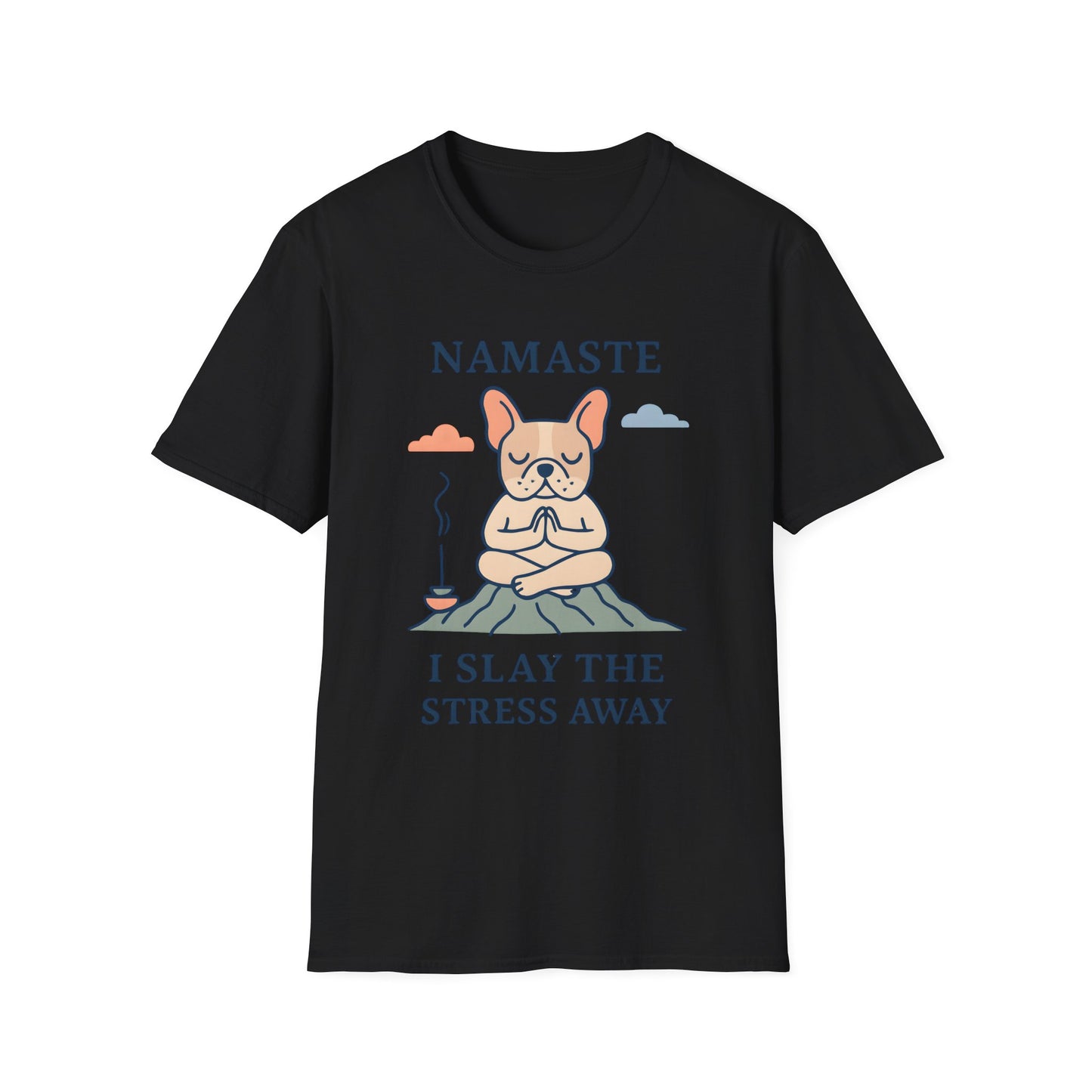 Namaste Stress Relief T-Shirt, Funny Yoga Tee, Unisex Graphic Shirt, Meditation Apparel, Gift for Yogis