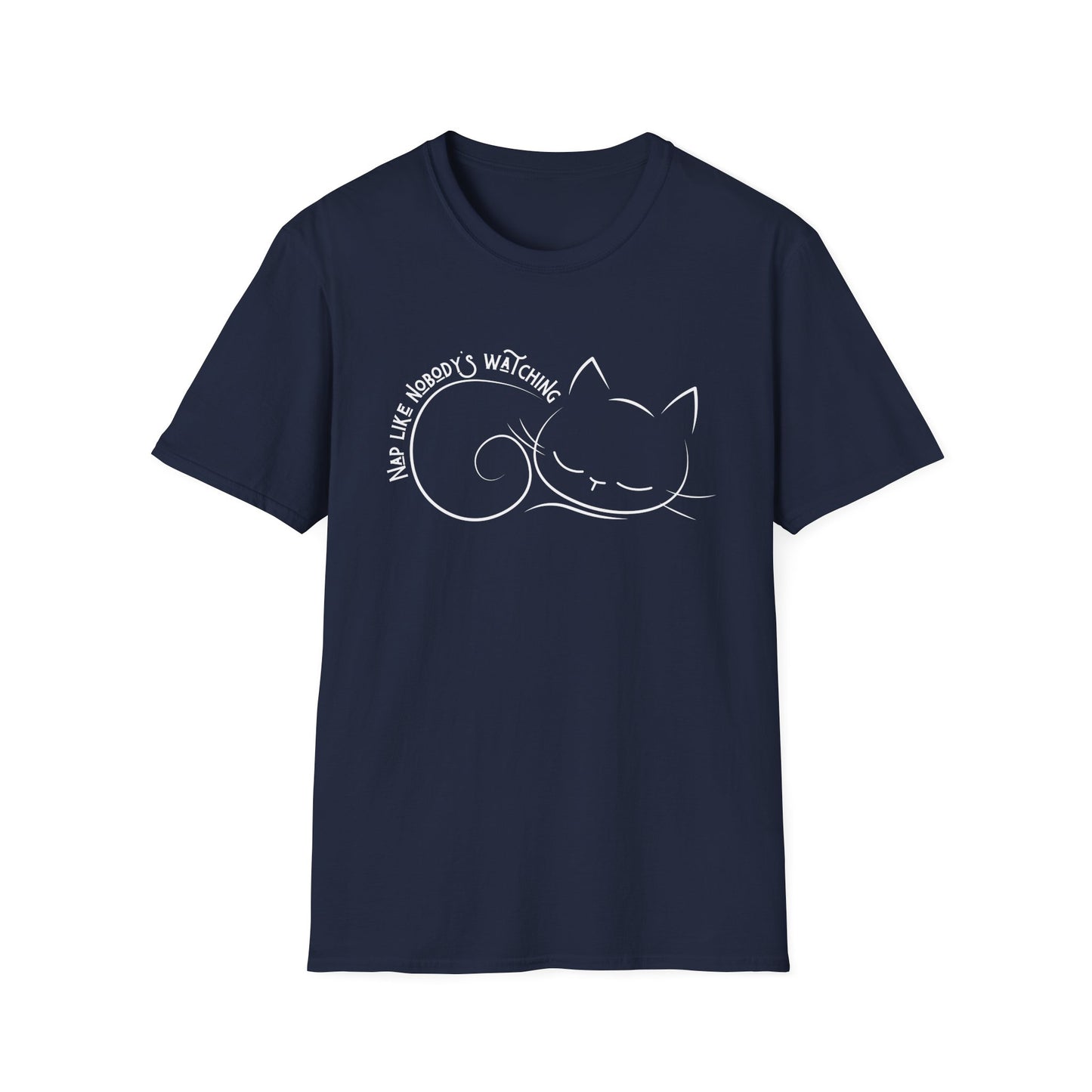 Nap Like Nobody's Watching Cat Tee – Cute Cat Shirt