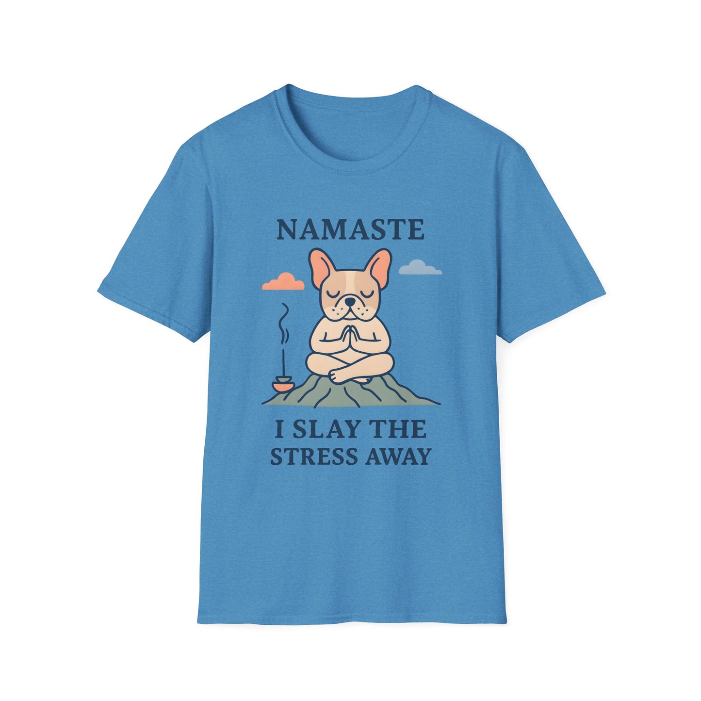 Namaste Stress Relief T-Shirt, Funny Yoga Tee, Unisex Graphic Shirt, Meditation Apparel, Gift for Yogis