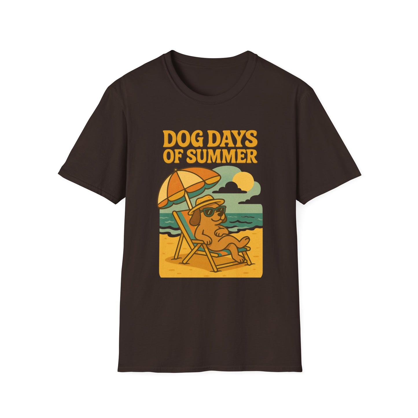 Dog Days of Summer Unisex T-Shirt - Cute Dog Graphic Tee for Pet Lovers, Summer Vibes, Beach Day, Gift Idea, Casual Wear