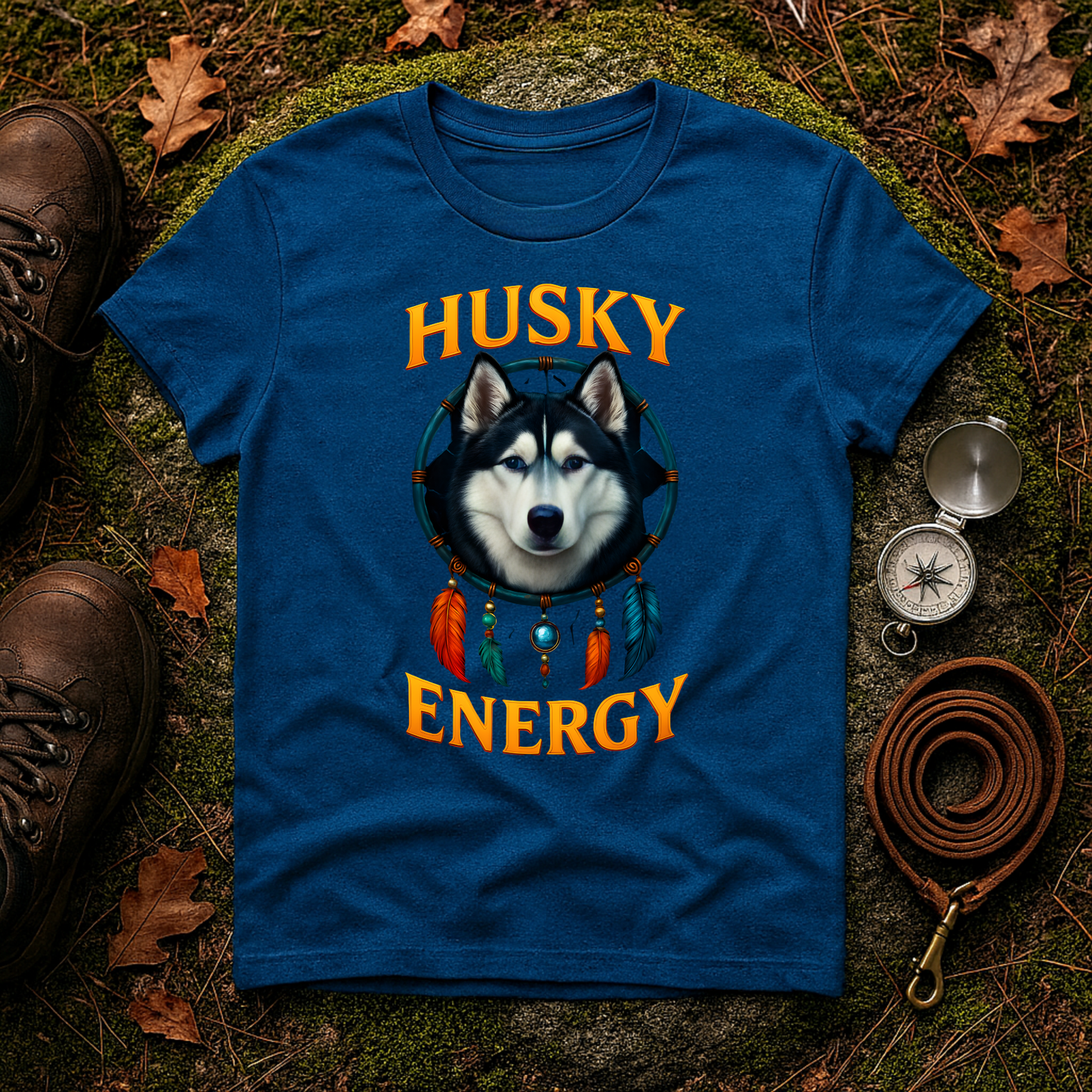 Husky Energy T-Shirt, Unisex Dog Lover Tee, Casual Wear, Pet Owner Gift, Animal Spirit Shirt, Outdoor Adventure Top