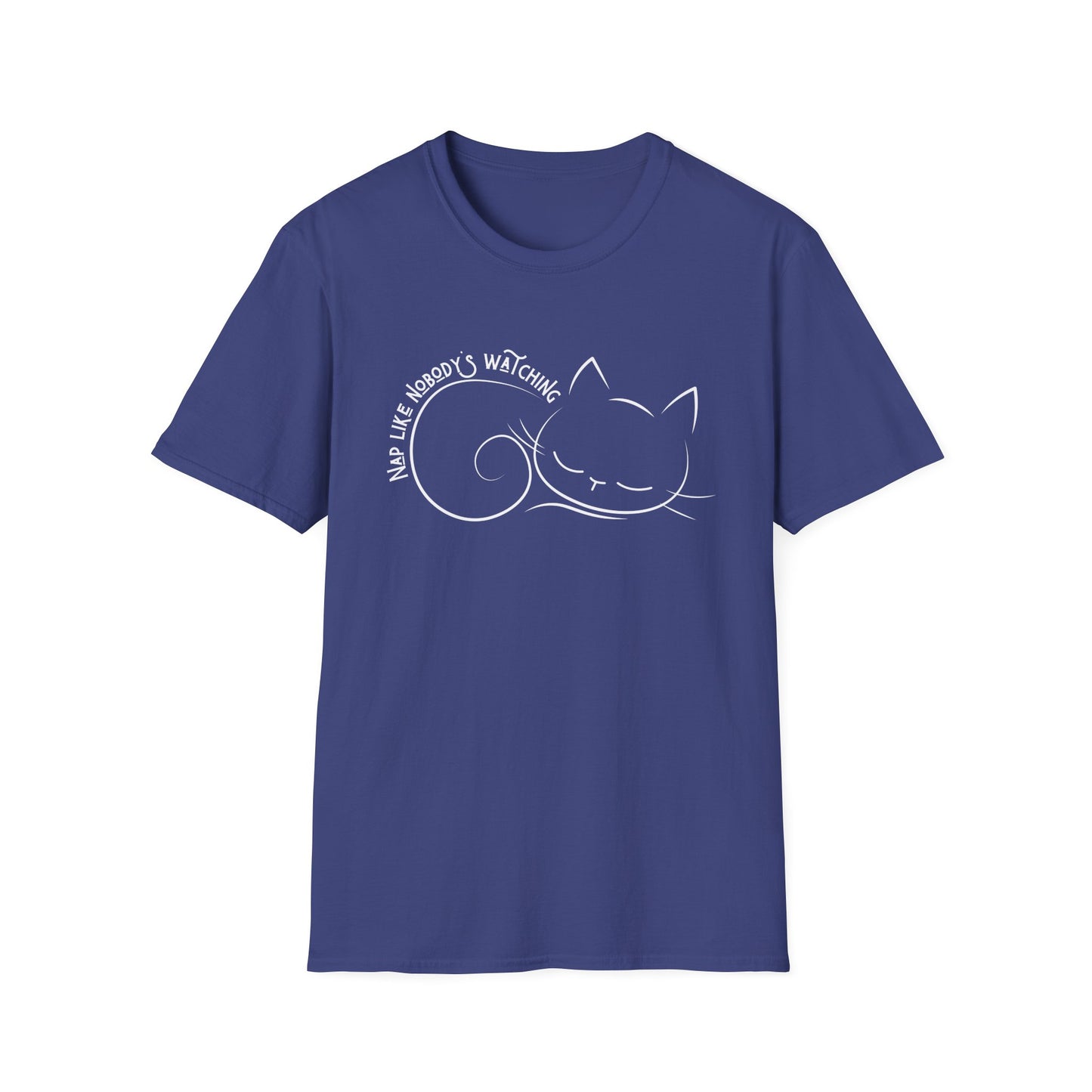 Nap Like Nobody's Watching Cat Tee – Cute Cat Shirt