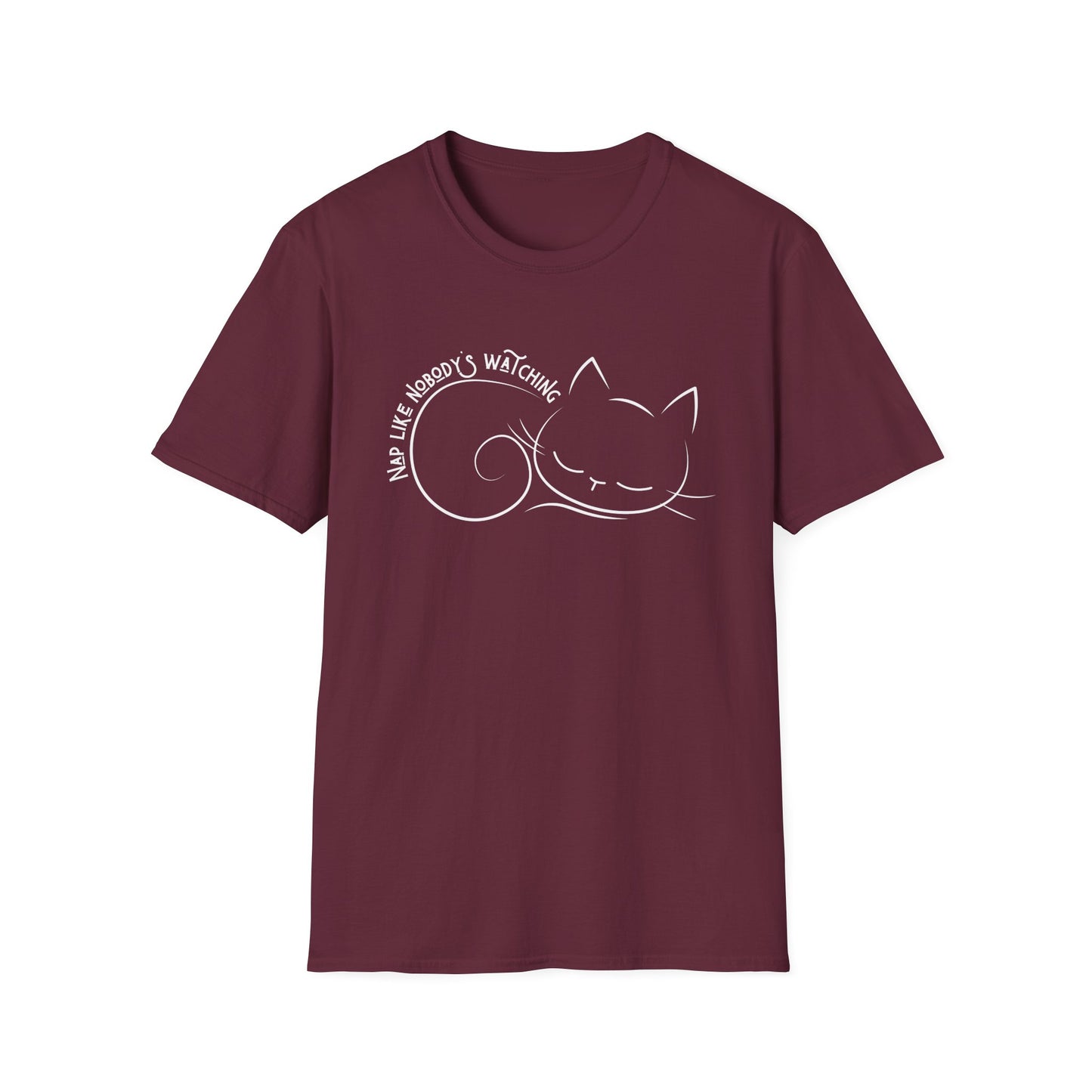 Nap Like Nobody's Watching Cat Tee – Cute Cat Shirt