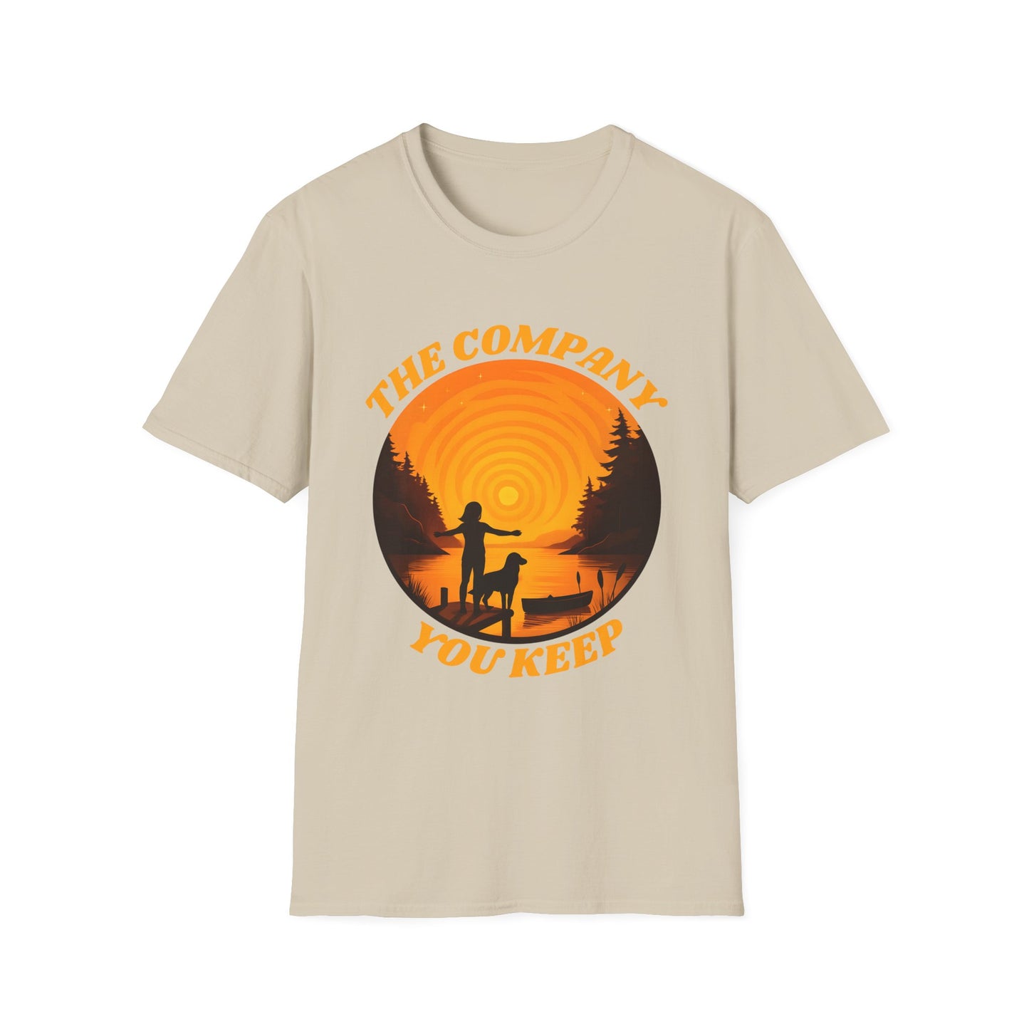 The Company You Keep Dog & Lake Sunset Tee
