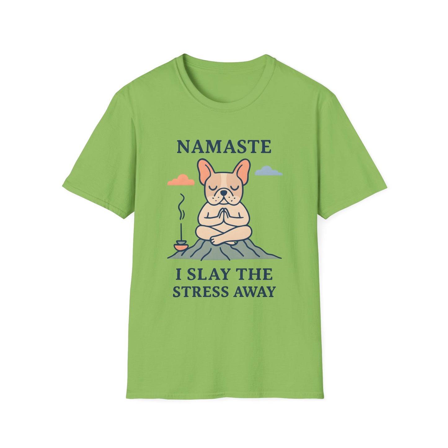 Namaste Stress Relief T-Shirt, Funny Yoga Tee, Unisex Graphic Shirt, Meditation Apparel, Gift for Yogis