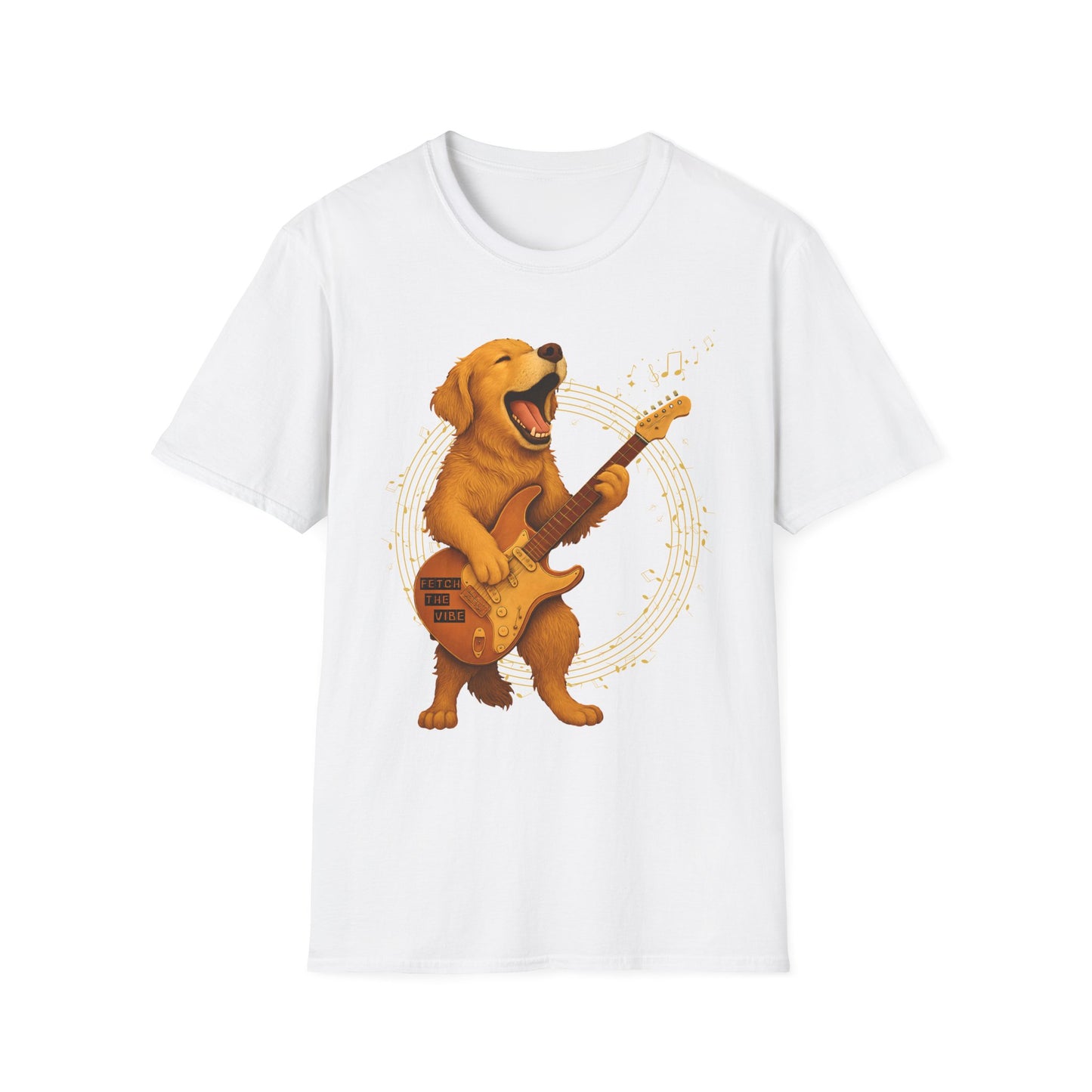 Rocking Golden Retriever Guitar Shirt – Funny Dog Music Tee | Funny Pet Lover Gift, Music Lover Tee, Dog Lover Shirt, Fun Birthday Idea, Animal Art Clothing