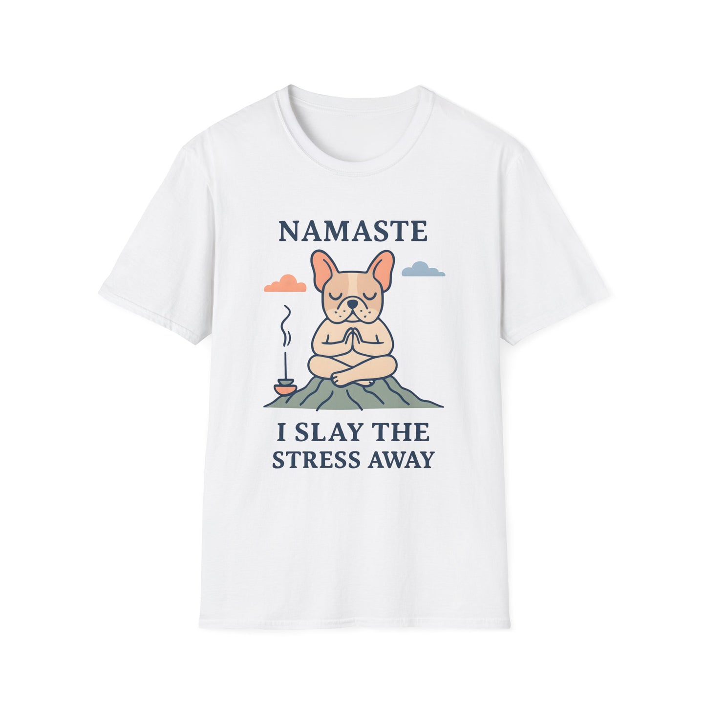 Namaste Stress Relief T-Shirt, Funny Yoga Tee, Unisex Graphic Shirt, Meditation Apparel, Gift for Yogis