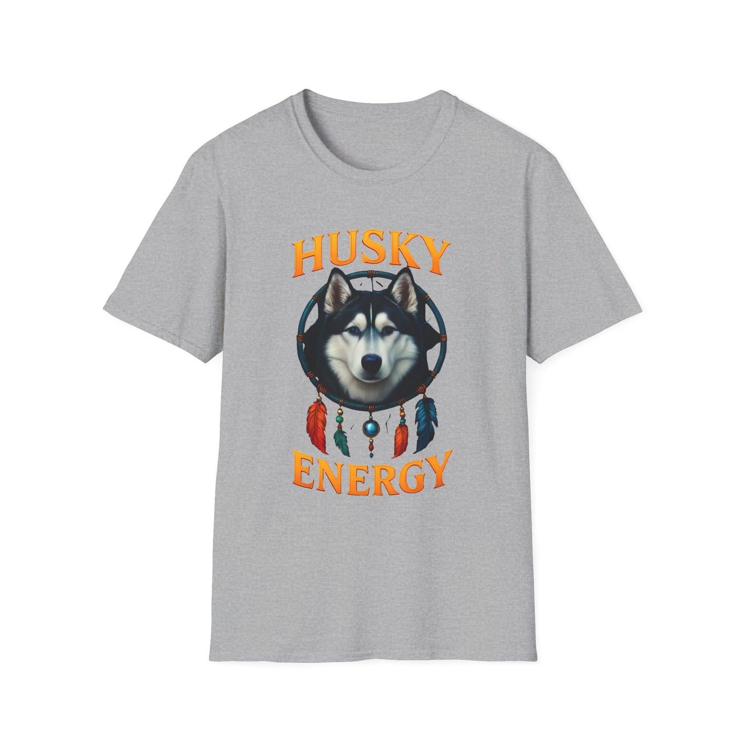 Husky Energy T-Shirt, Unisex Dog Lover Tee, Casual Wear, Pet Owner Gift, Animal Spirit Shirt, Outdoor Adventure Top