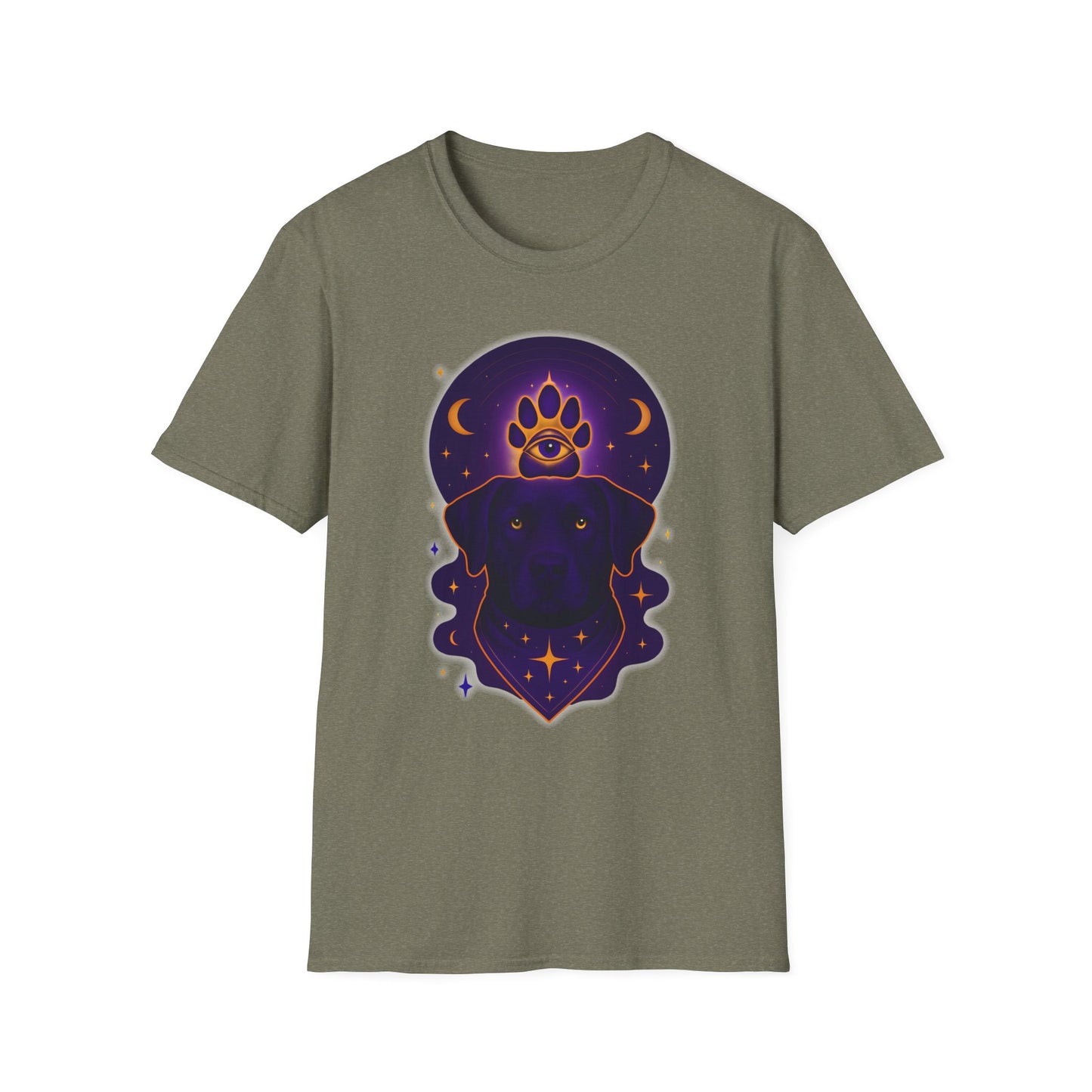 Mystical Animal T-Shirt, Celestial Shirt, Astrology Tee, Gift for Dog Lovers, Unique Graphic Apparel