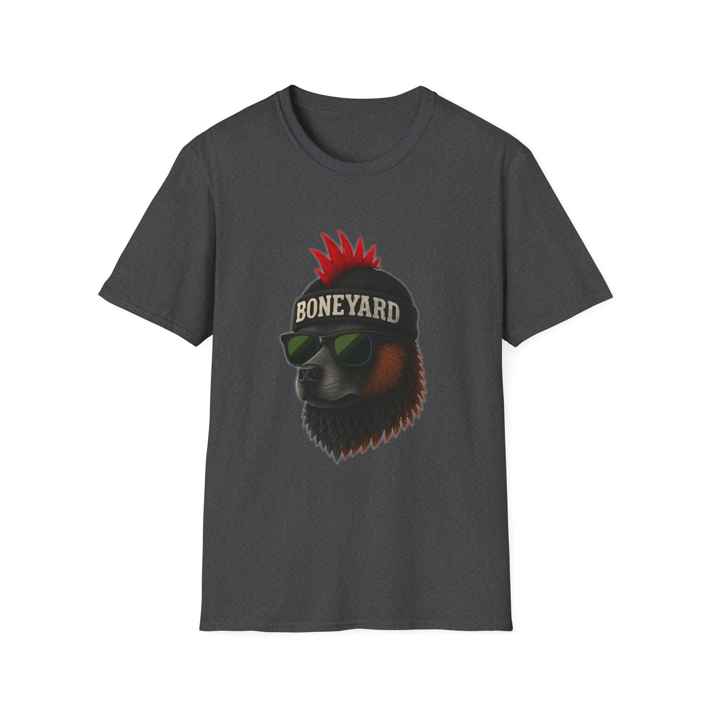 Punk Rock dog T-Shirt, Cool Graphic Tee, Music Lover Shirt, Festival Outfit, Unique Gift for Teens, Boneyard Design