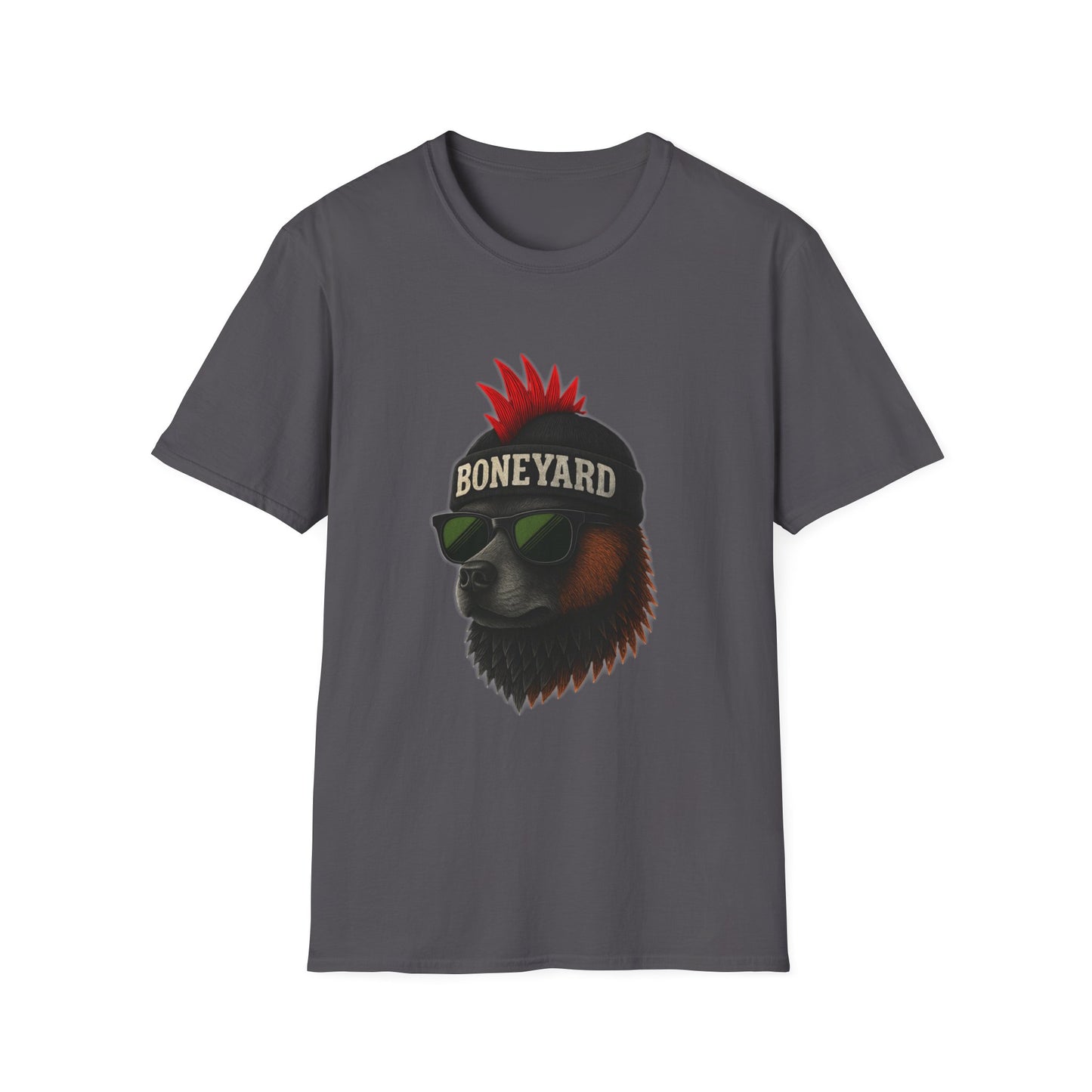 Punk Rock dog T-Shirt, Cool Graphic Tee, Music Lover Shirt, Festival Outfit, Unique Gift for Teens, Boneyard Design
