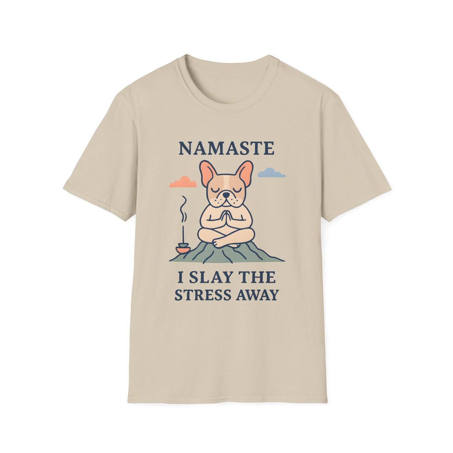Namaste Stress Relief T-Shirt, Funny Yoga Tee, Unisex Graphic Shirt, Meditation Apparel, Gift for Yogis