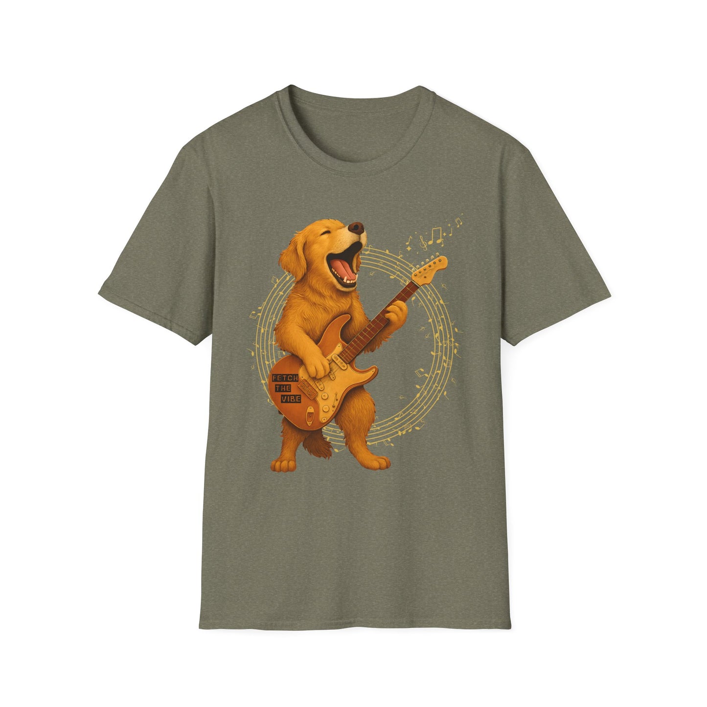 Rocking Golden Retriever Guitar Shirt – Funny Dog Music Tee | Funny Pet Lover Gift, Music Lover Tee, Dog Lover Shirt, Fun Birthday Idea, Animal Art Clothing