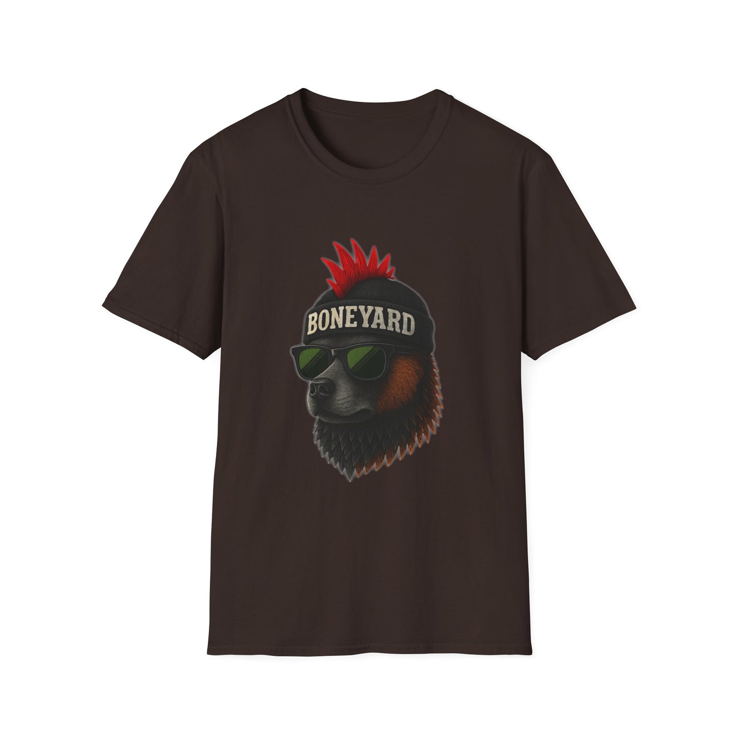 Punk Rock dog T-Shirt, Cool Graphic Tee, Music Lover Shirt, Festival Outfit, Unique Gift for Teens, Boneyard Design