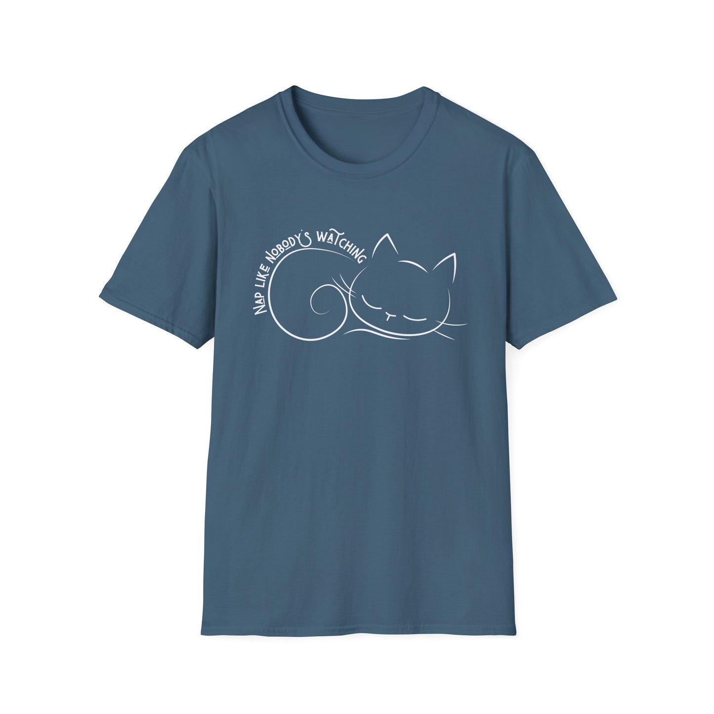 Nap Like Nobody's Watching Cat Tee – Cute Cat Shirt