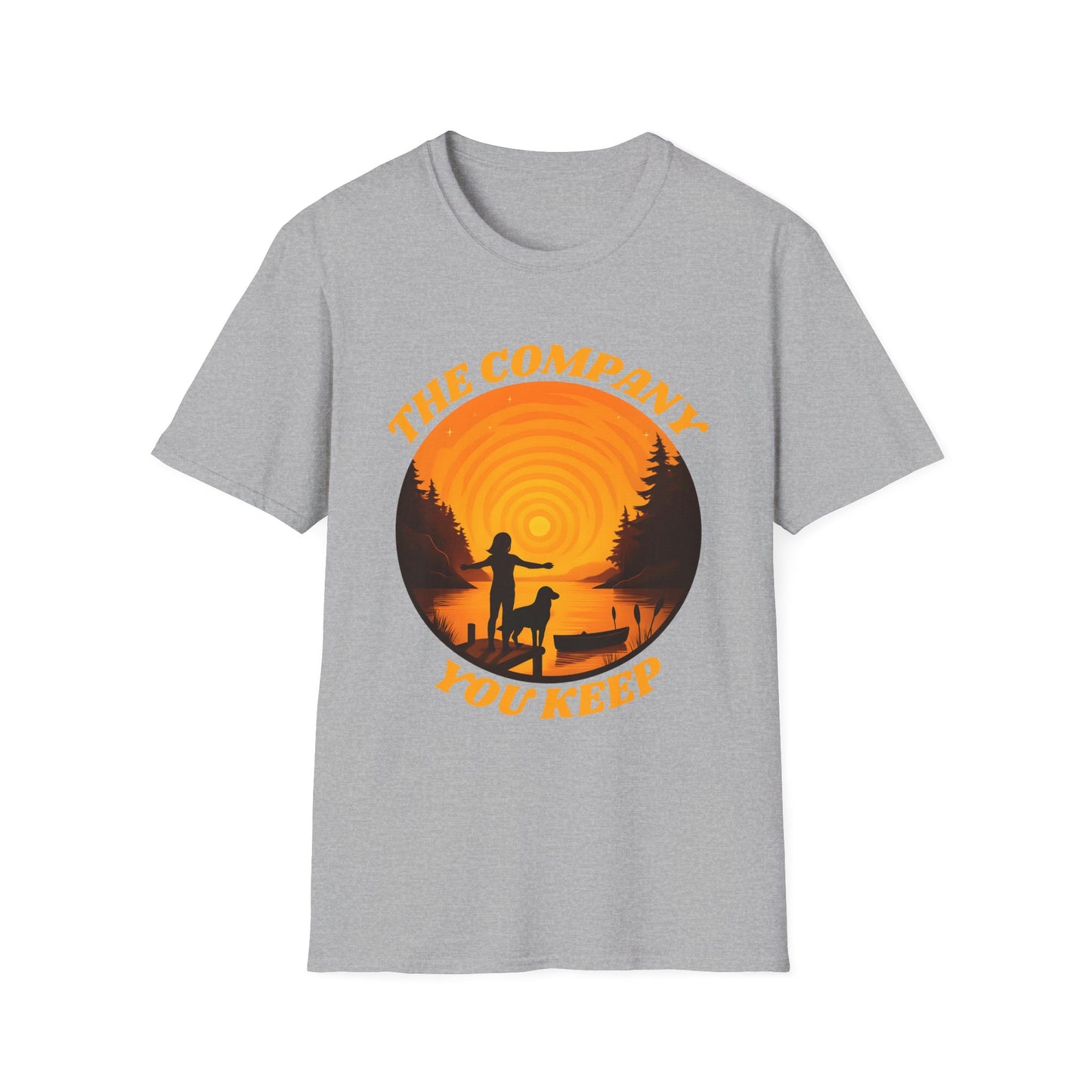 The Company You Keep Dog & Lake Sunset Tee