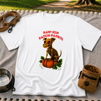 Paw-kin Patch Patrol Skeleton Dog Halloween design on a White T-shirt.