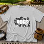 Dogs Are My Kind of People design on a Sport Grey T-shirt.