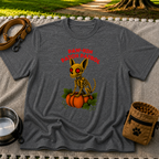 Paw-kin Patch Patrol Skeleton Chihuahua Halloween design on a Dark Heather Grey T-shirt.