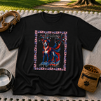 USA Fireworks Dog Lover design on a Black T-shirt.