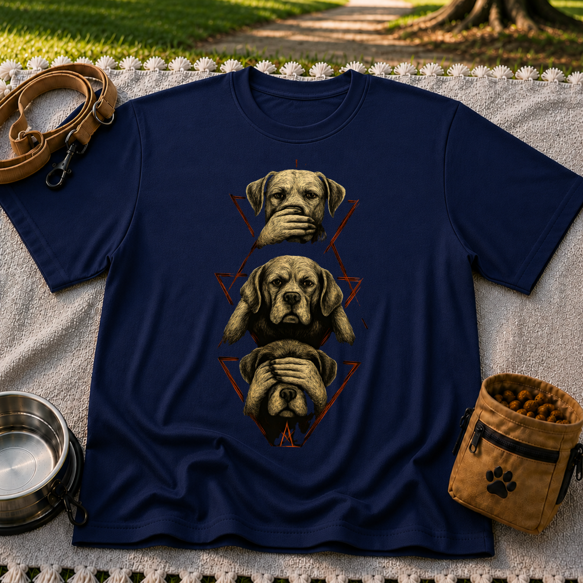 TT-THREE-WISE-DOGS STOREFRONT COLLAR V04 :: Navy