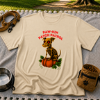 Paw-kin Patch Patrol Skeleton Dog Halloween design on a Sand T-shirt.