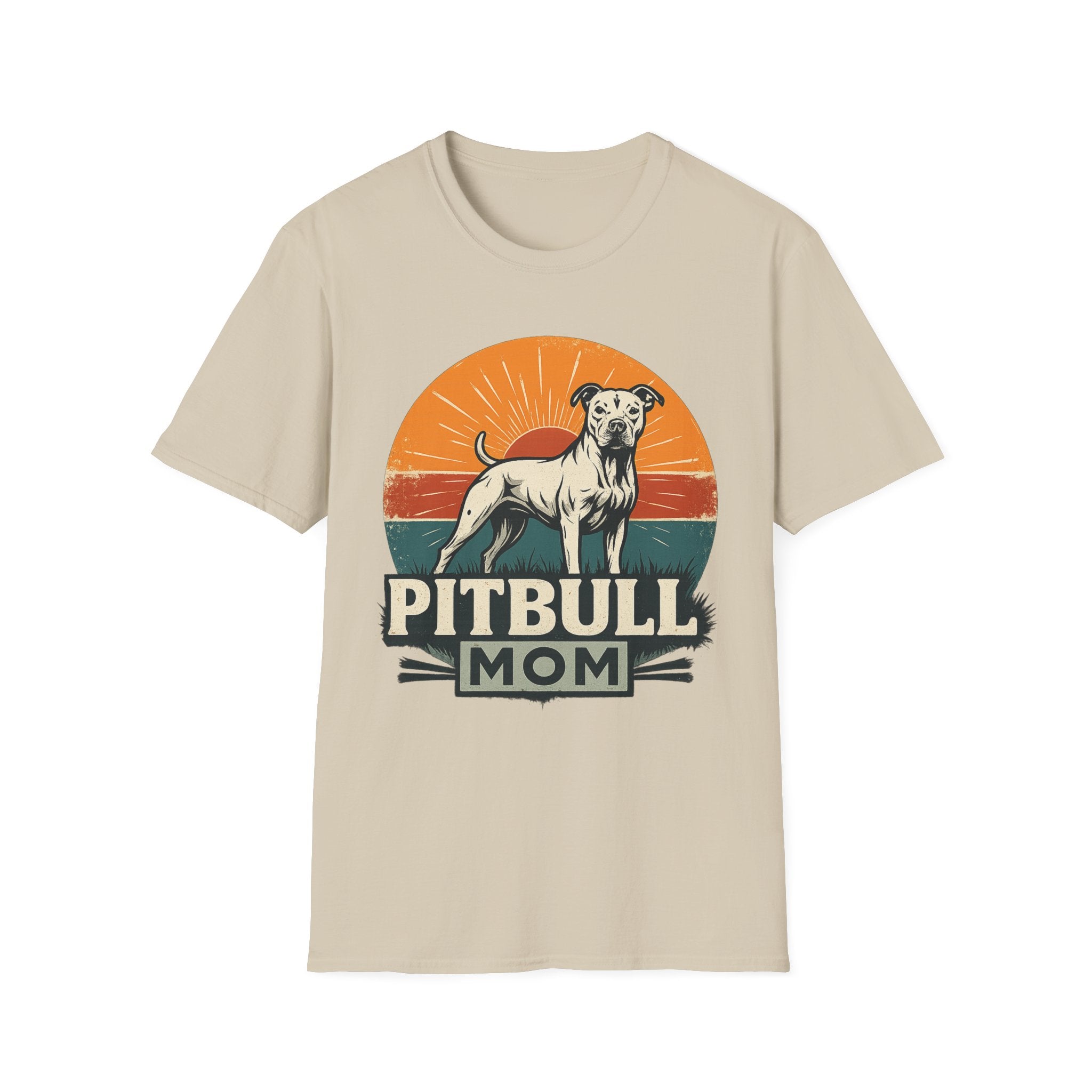 Vintage Pitbull Mom Shirt T-Shirt