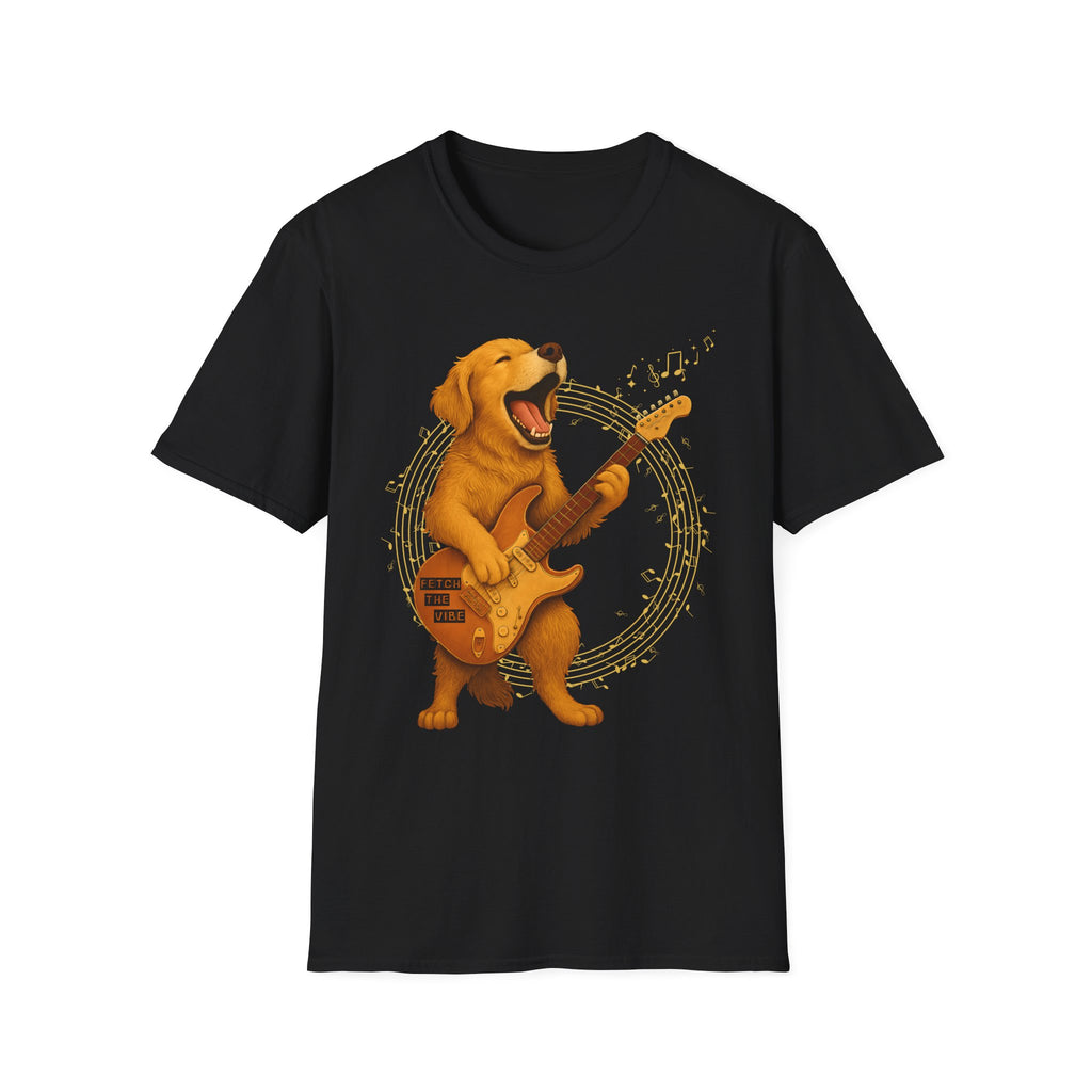 Rocking Golden Retriever Guitar Shirt
