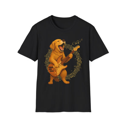 Rocking Golden Retriever Guitar Shirt – Funny Dog Music Tee  | Funny Pet Lover Gift, Music Lover Tee, Dog Lover Shirt, Fun Birthday Idea, Animal Art Clothing